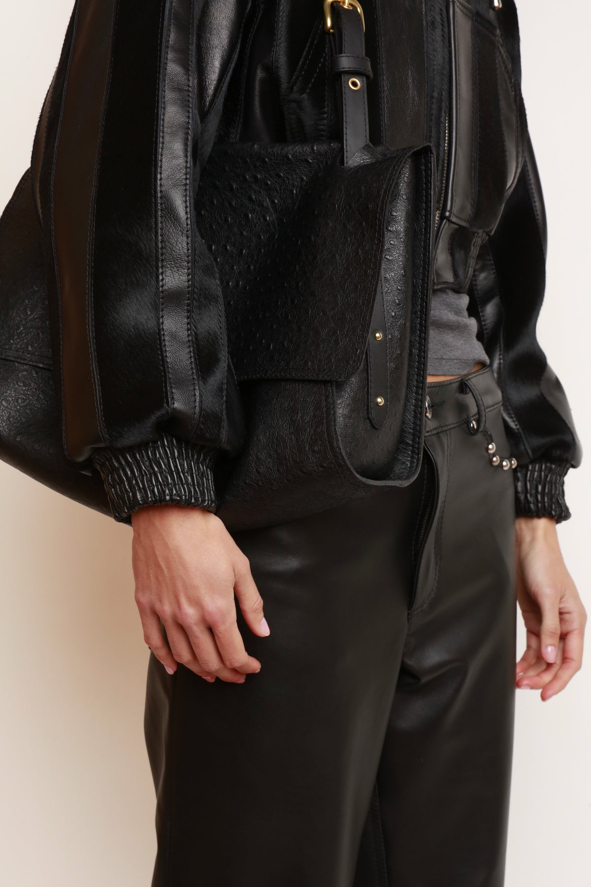 SAC EMBOSSÉ AUTRUCHE