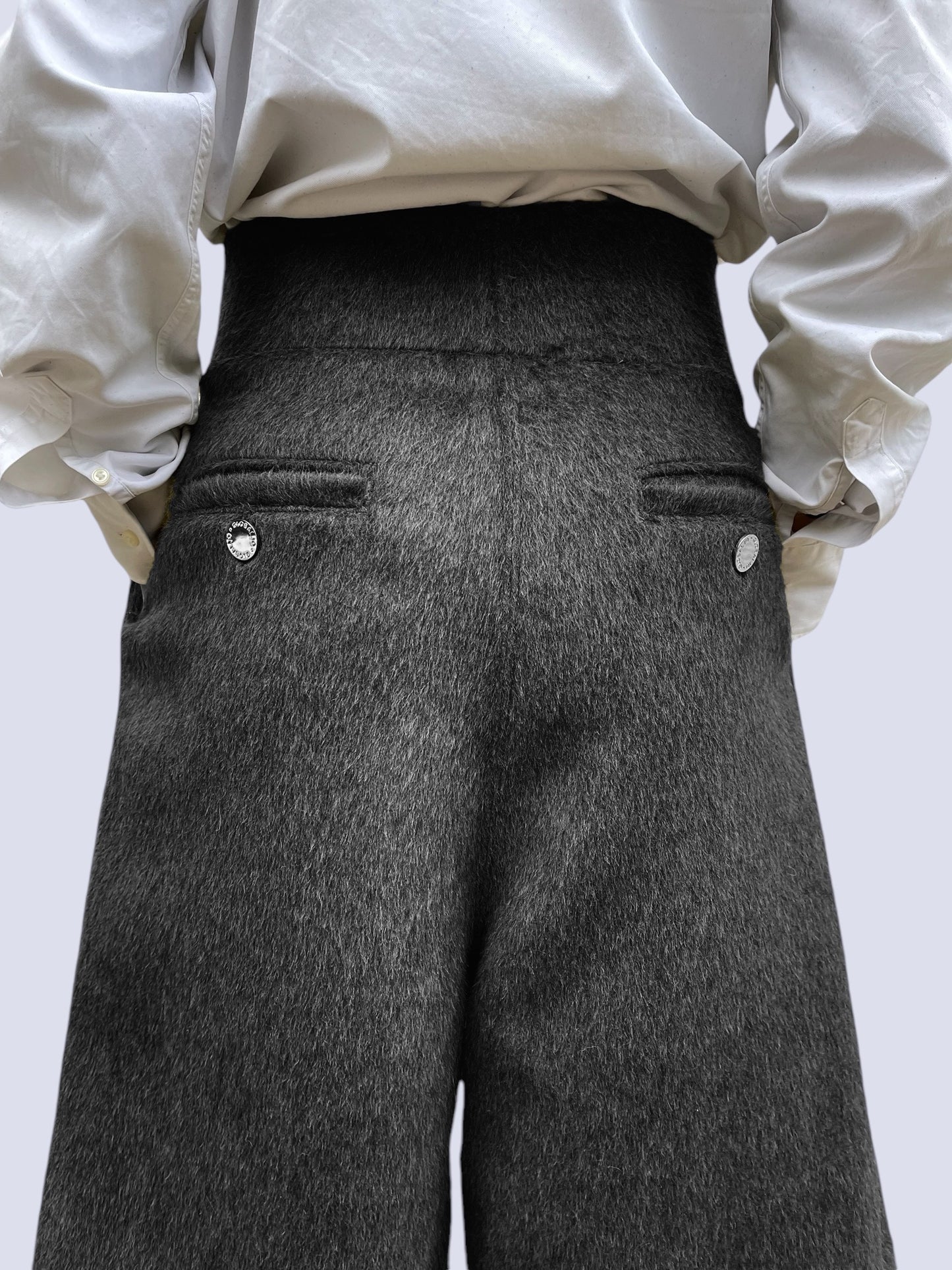 BLACK MOHAIR SHORT