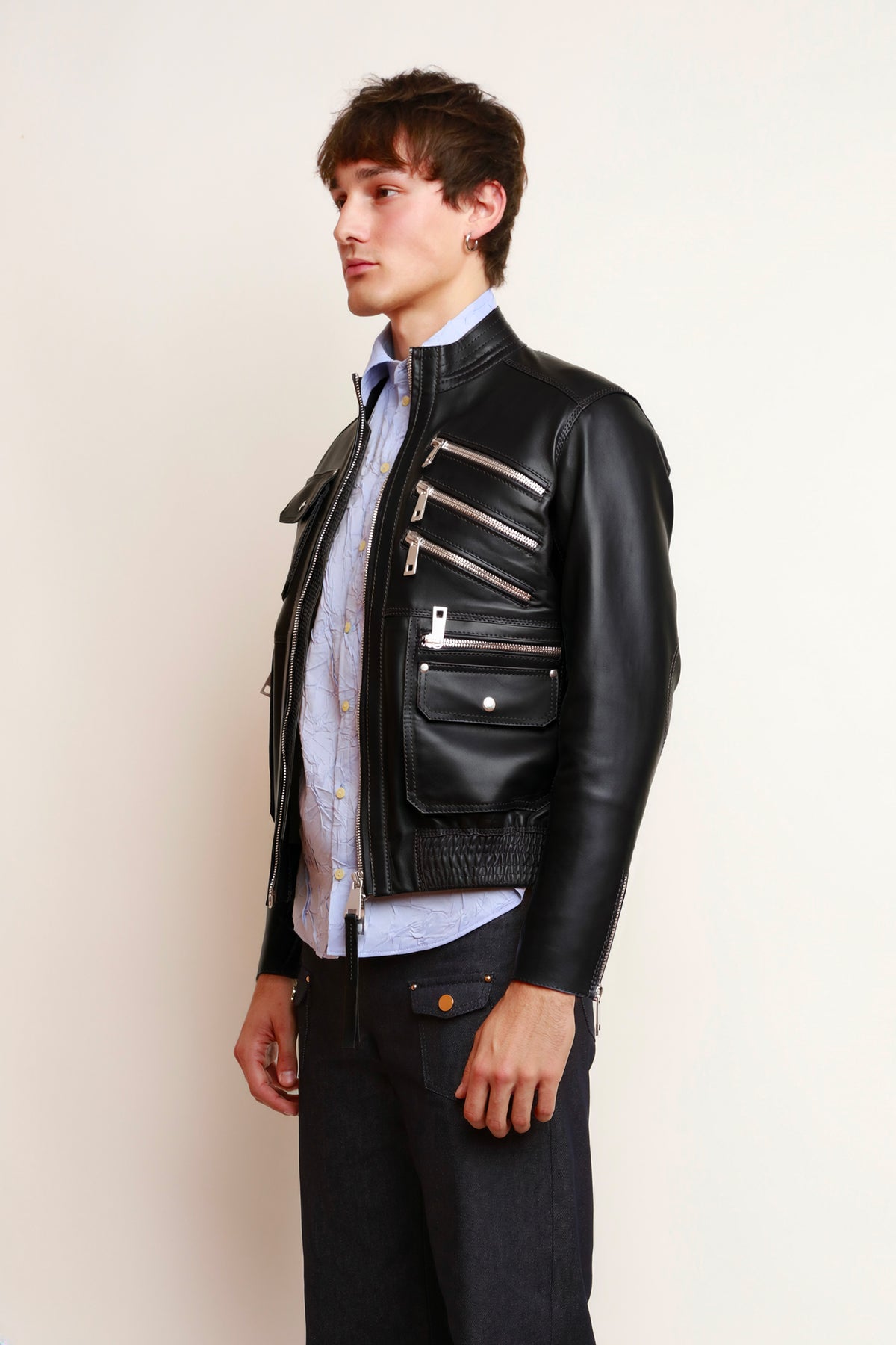 BLACK ZIP JACKET
