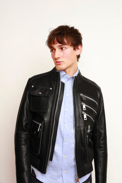BLACK ZIP JACKET