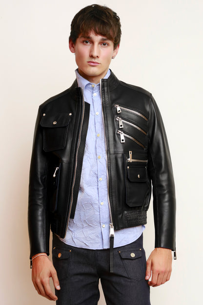 BLACK ZIP JACKET
