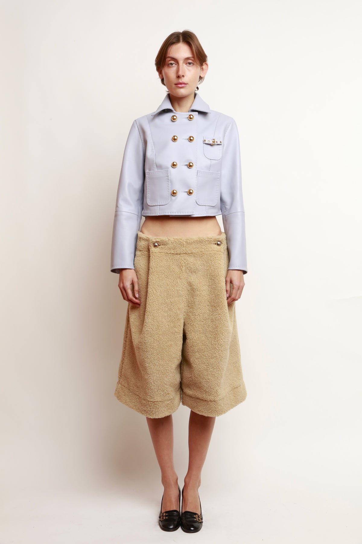 VESTE À SURPIQÛRES LAVANDE