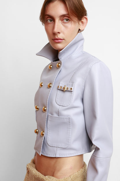 VESTE À SURPIQÛRES LAVANDE