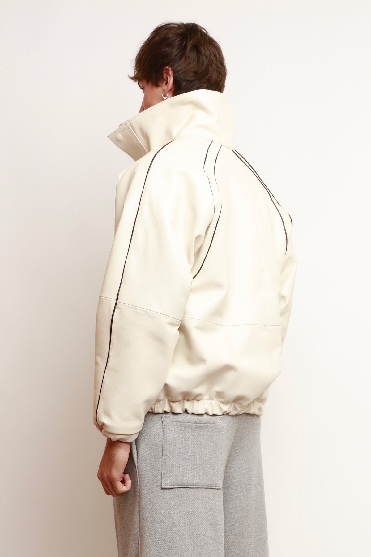 WHITE NAPPA SPORT JACKET