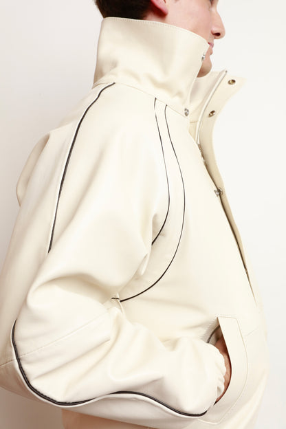 WHITE NAPPA SPORT JACKET
