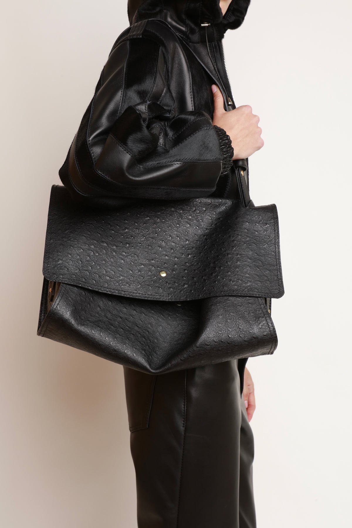 SAC EMBOSSÉ AUTRUCHE