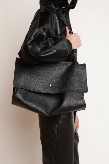 SAC EMBOSSÉ AUTRUCHE