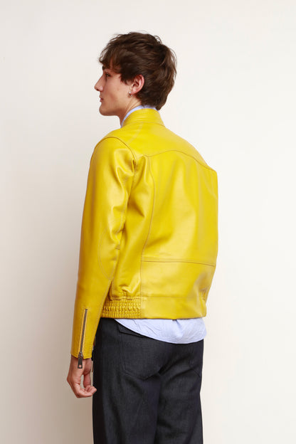 VESTE À ZIPS JAUNE