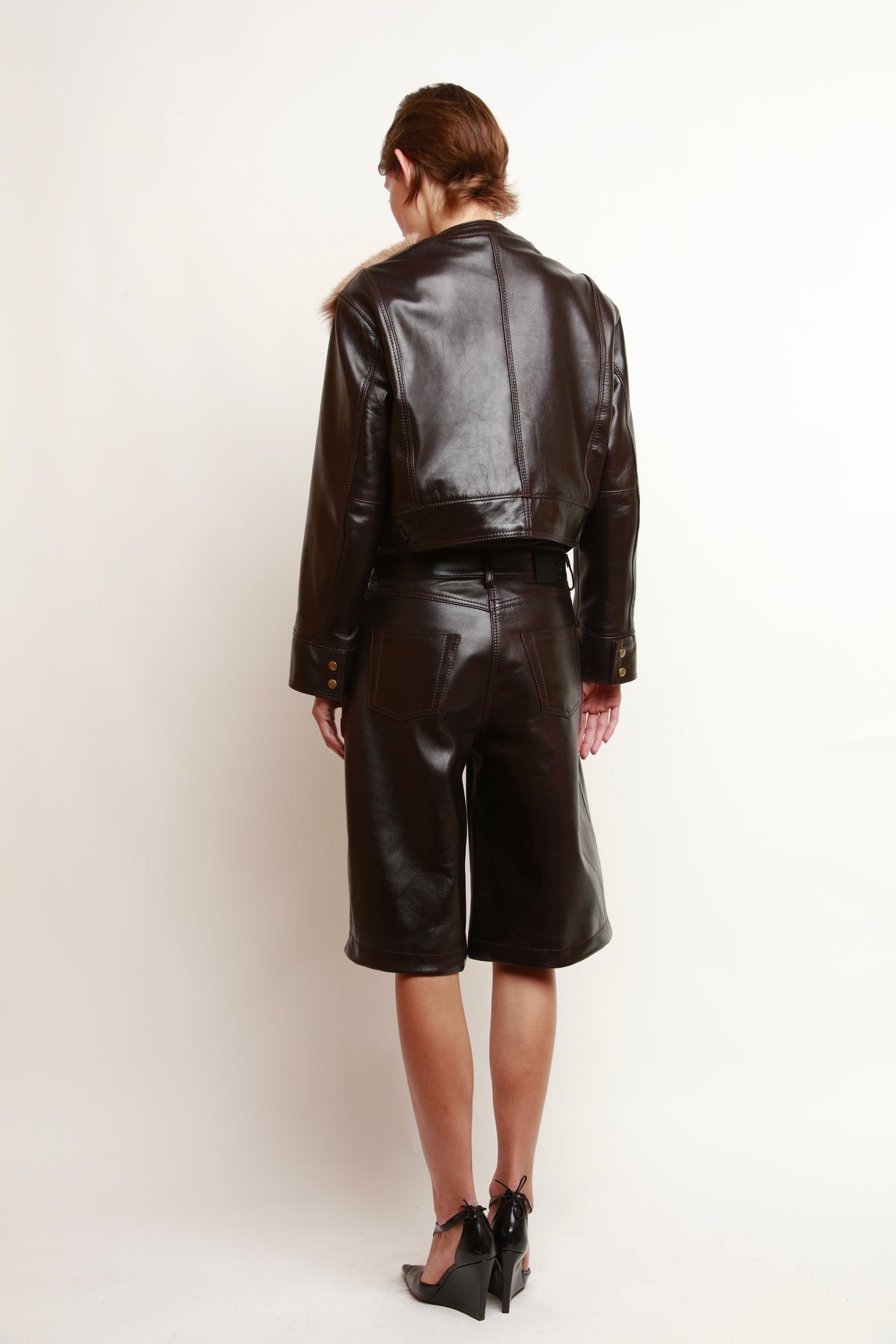 SHEARLING PANEL JACKET