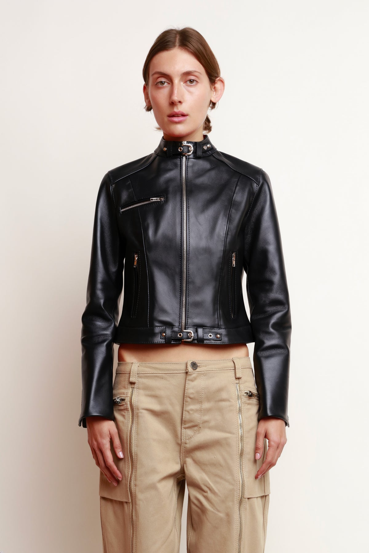 BLACK BIKER JACKET