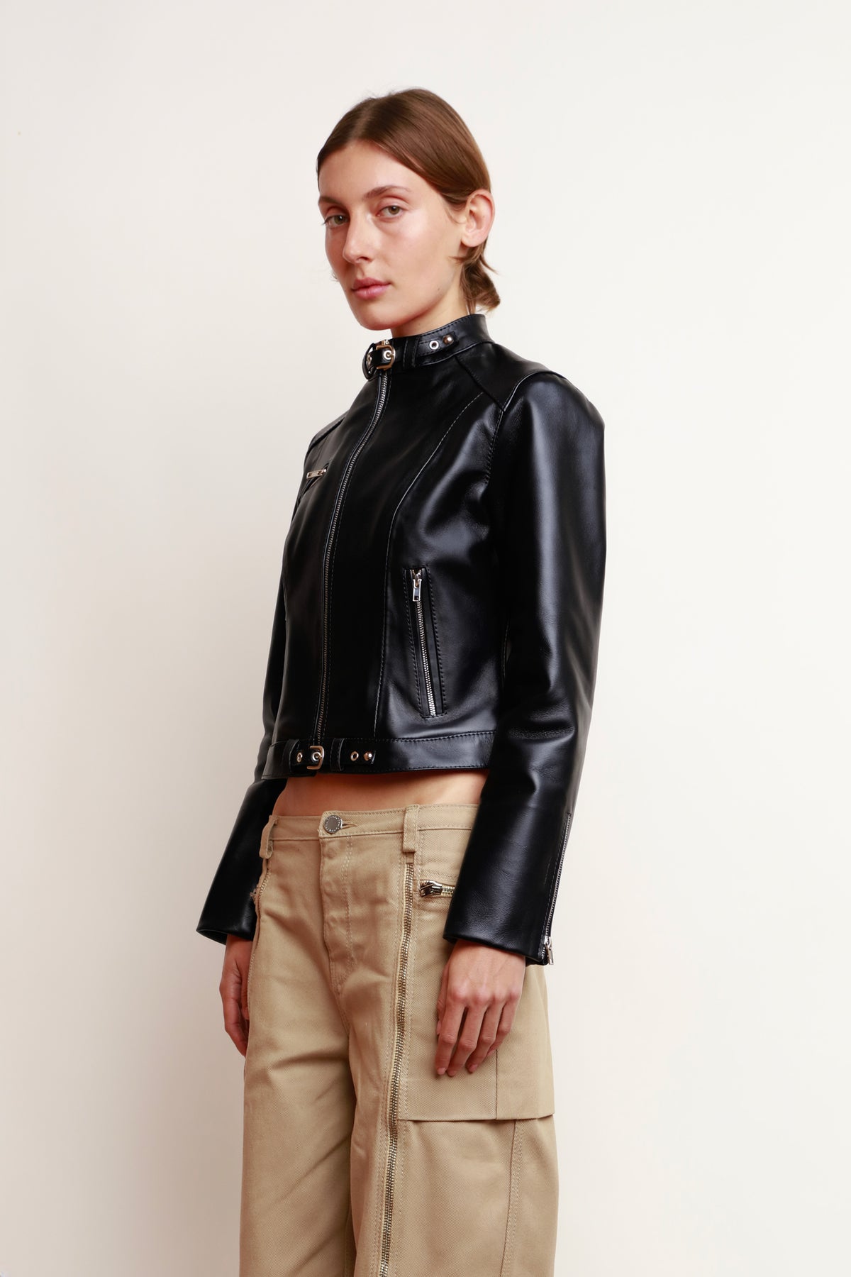 BLACK BIKER JACKET