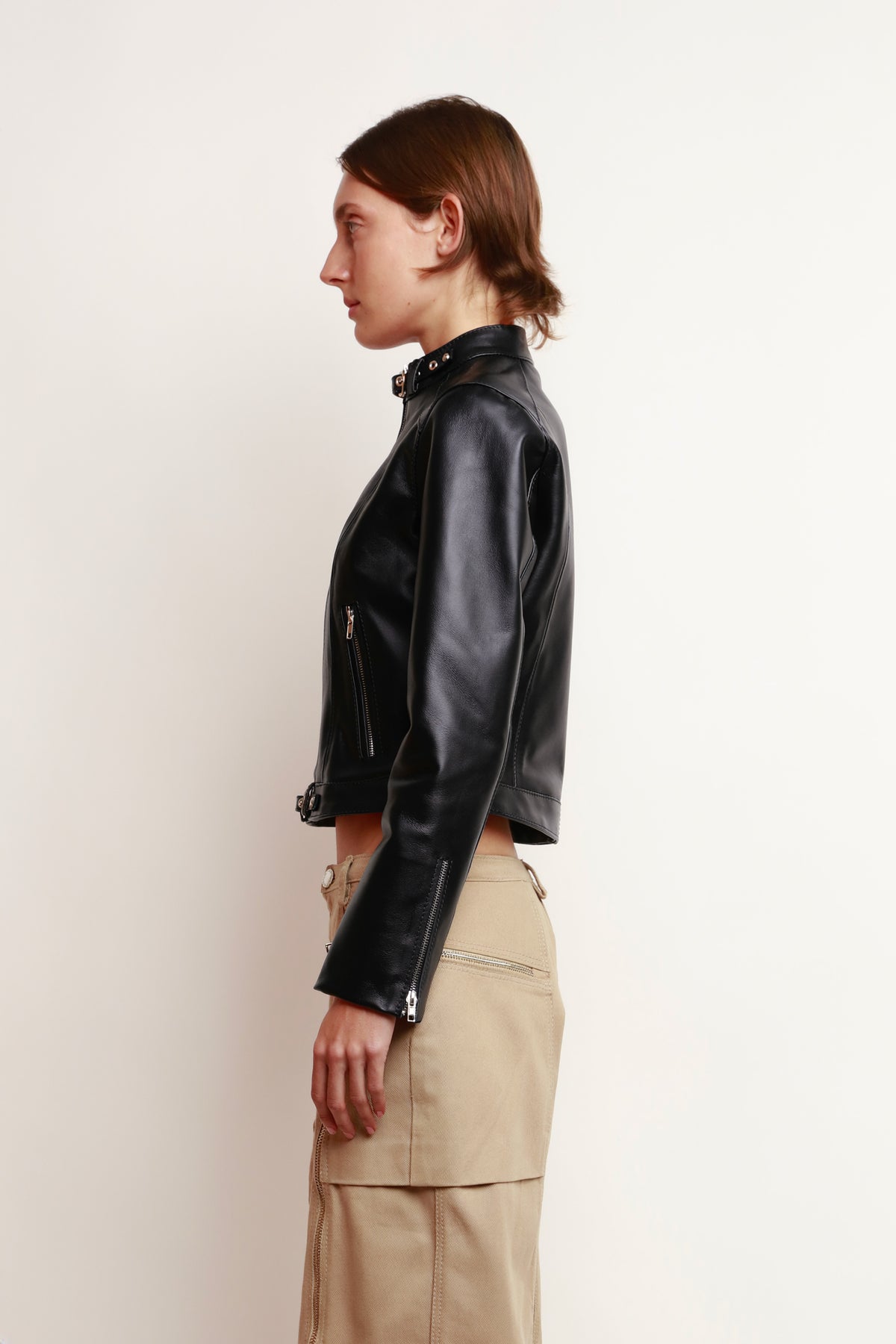 BLACK BIKER JACKET