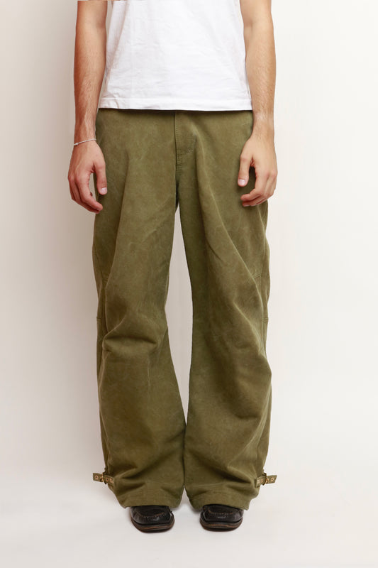 KHAKI CANVAS PANTS