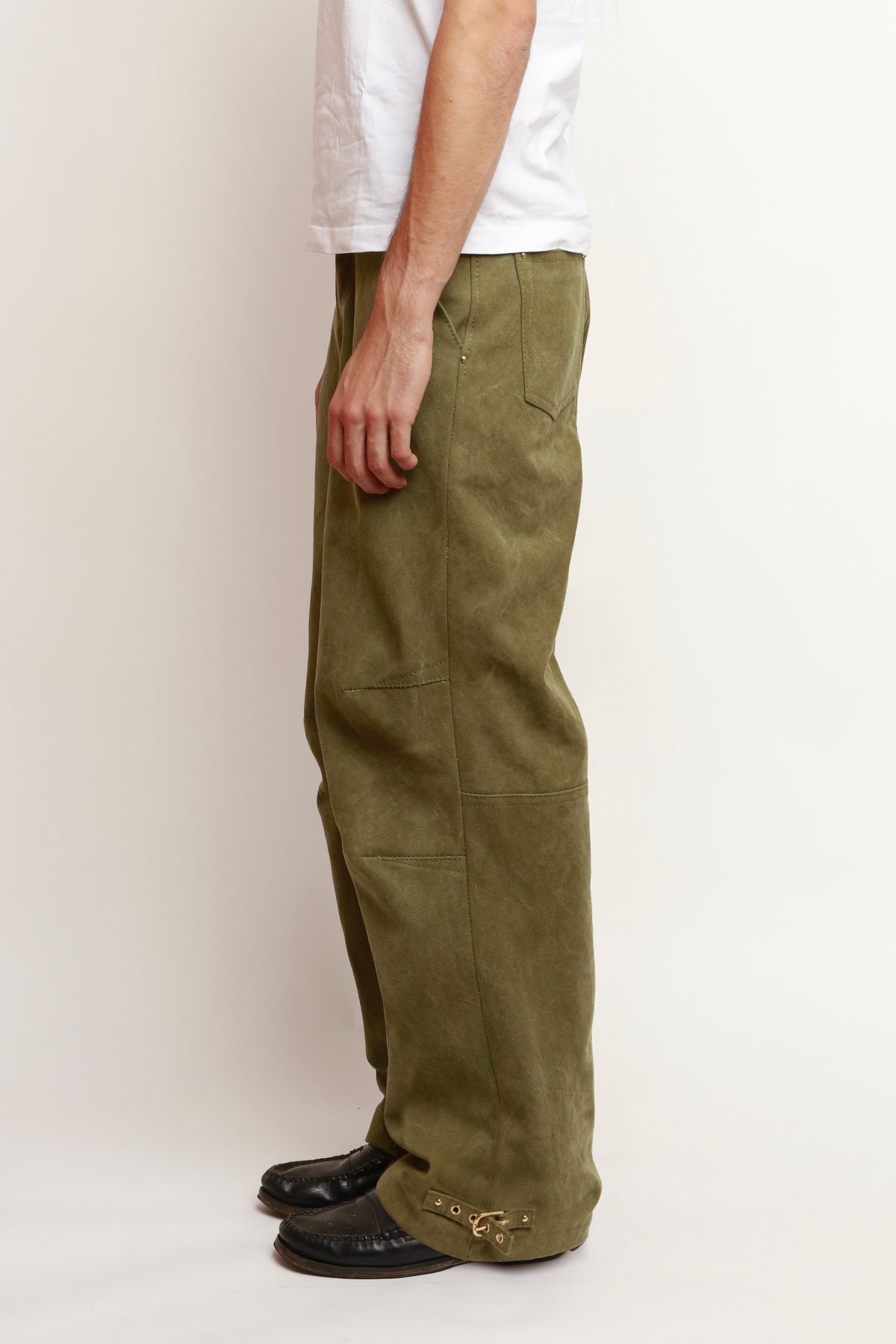 PANTALON EN CANVAS KHAKI