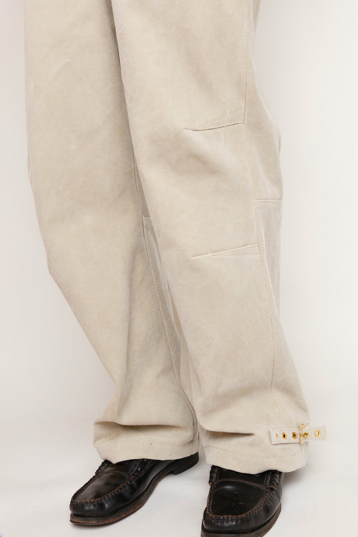PANTALON EN CANVAS IVOIRE