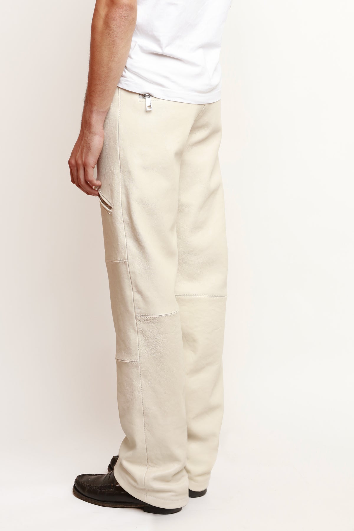 PANTALON ZIPPÉ BLANC