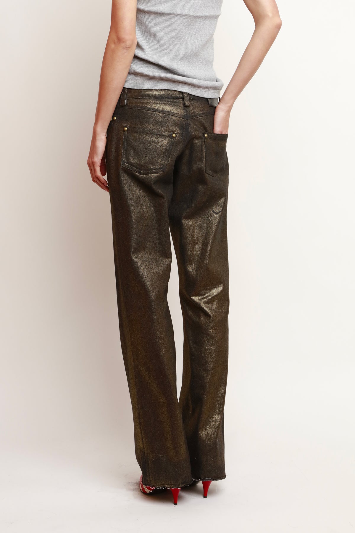 WASHED BRONZE PANTS