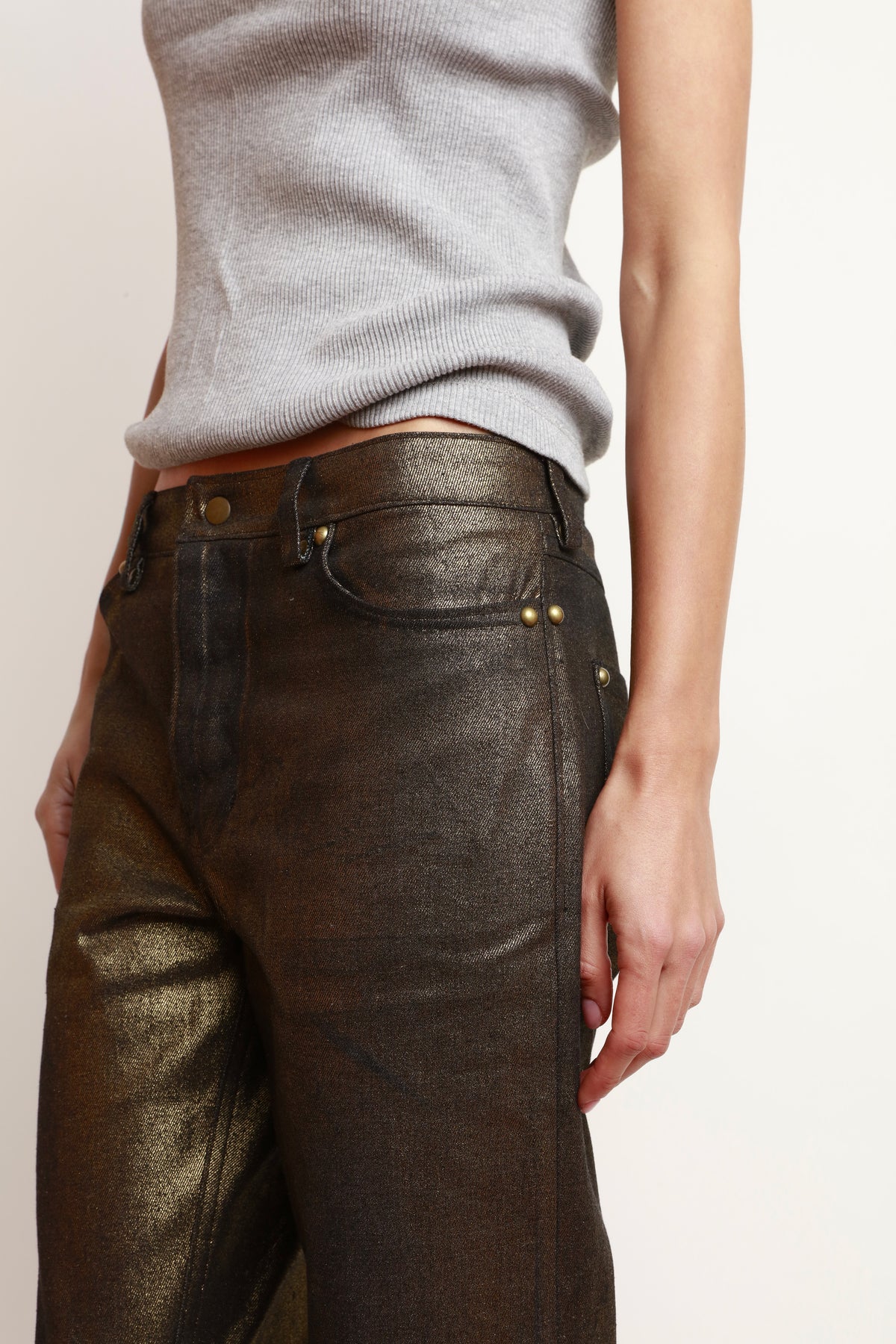 WASHED BRONZE PANTS