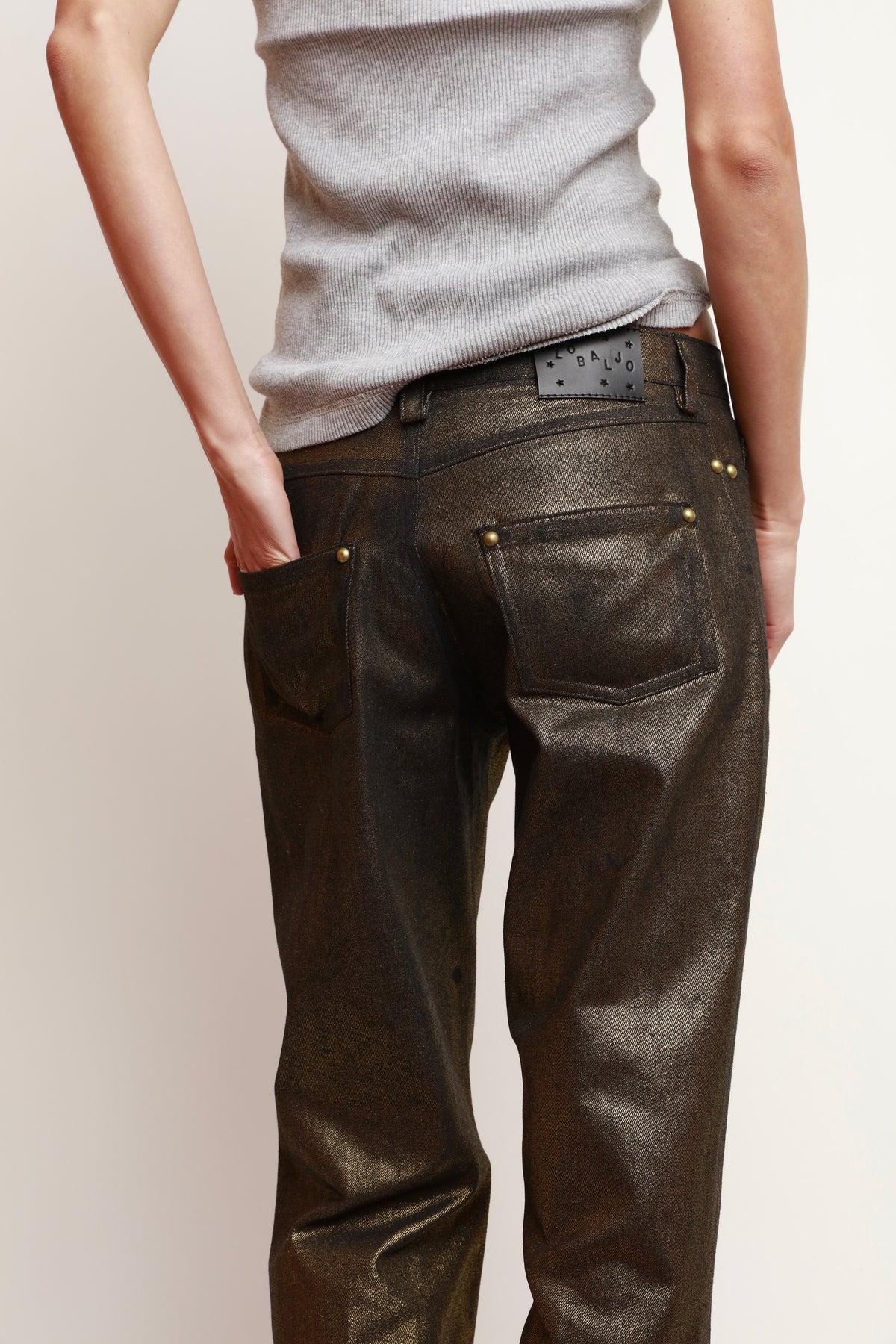WASHED BRONZE PANTS
