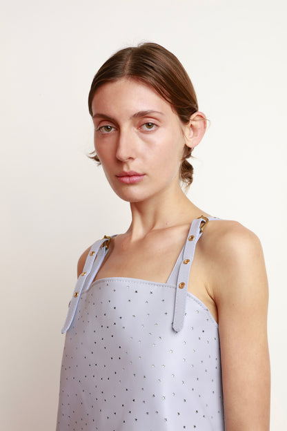 LAVENDER STAR PUNCHED DRESS