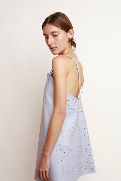 LAVENDER STAR PUNCHED DRESS