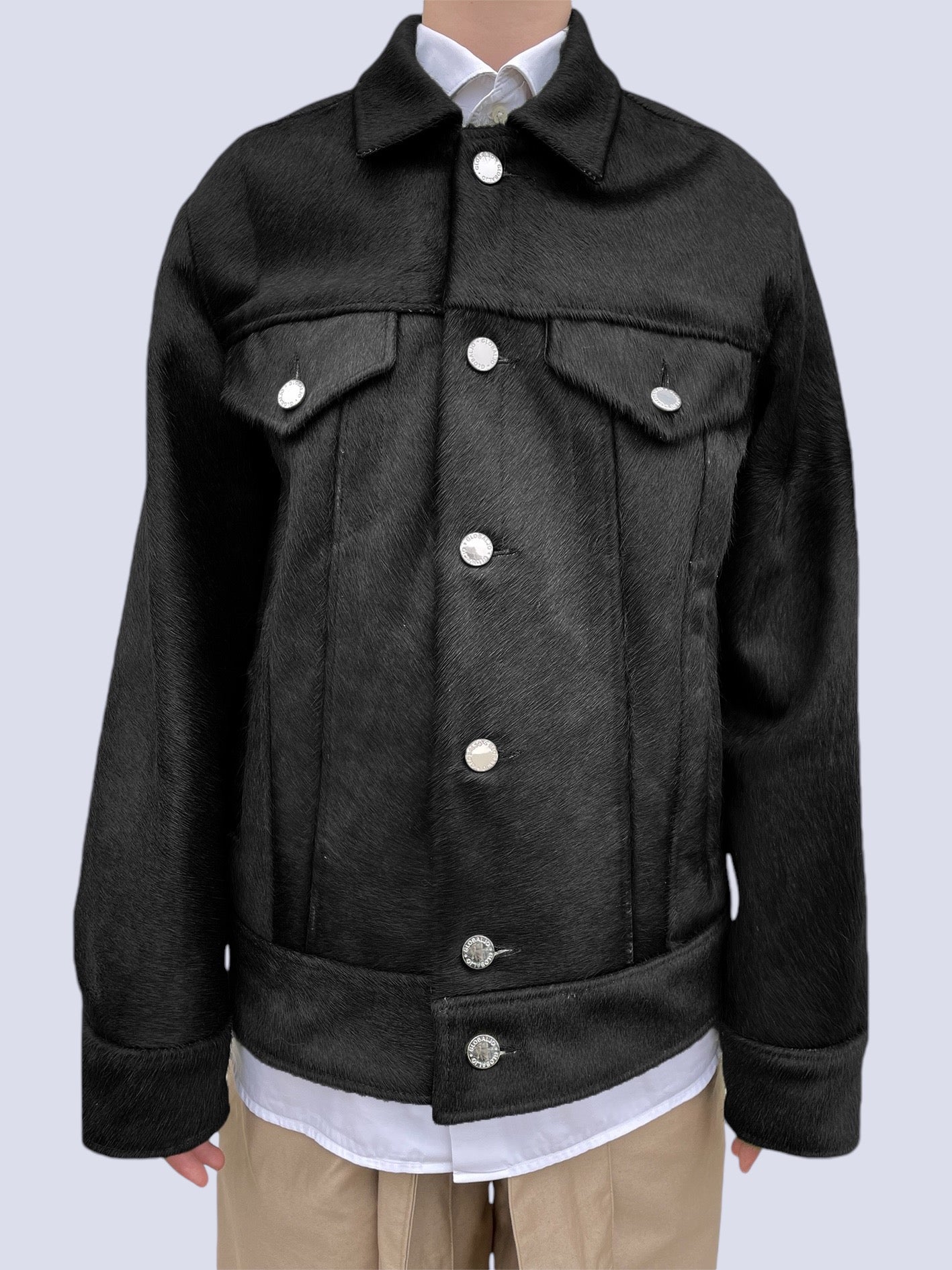 BLACK COW HAIR JACKET