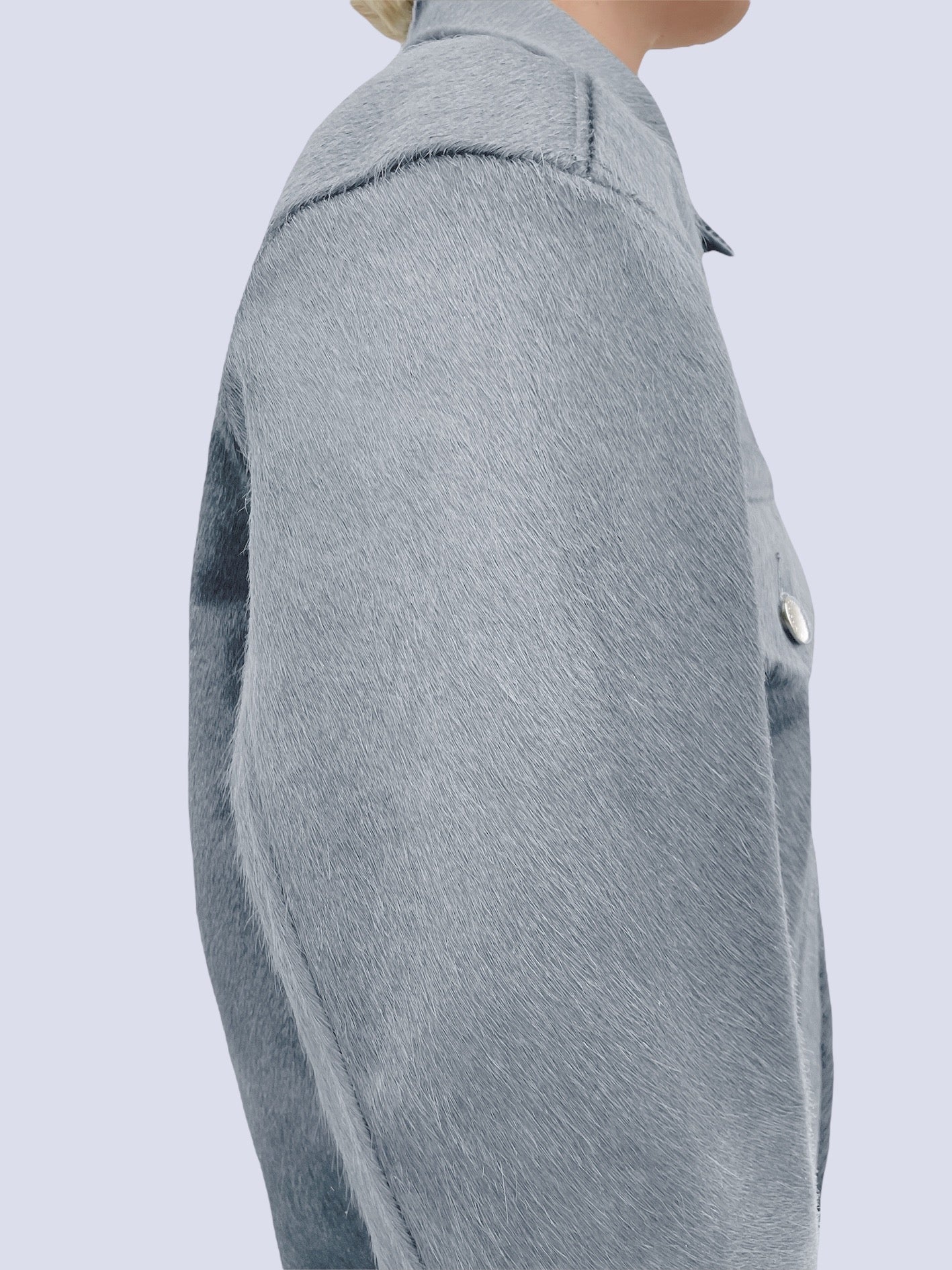 PIGEON GREY COW HAIR JACKET