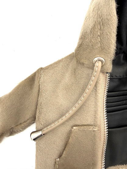 GREY PONY MINI JACKET WALLET