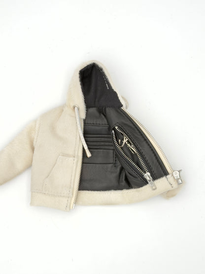 WHITE PONY MINI JACKET WALLET