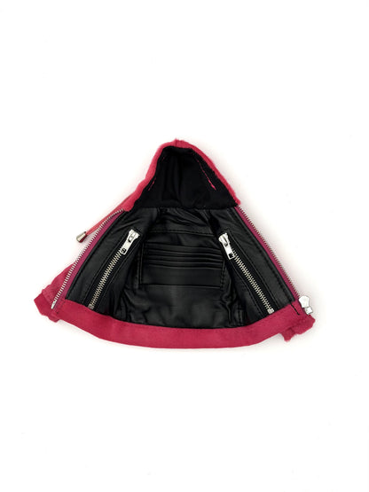 FUCHSIA PONY MINI JACKET WALLET