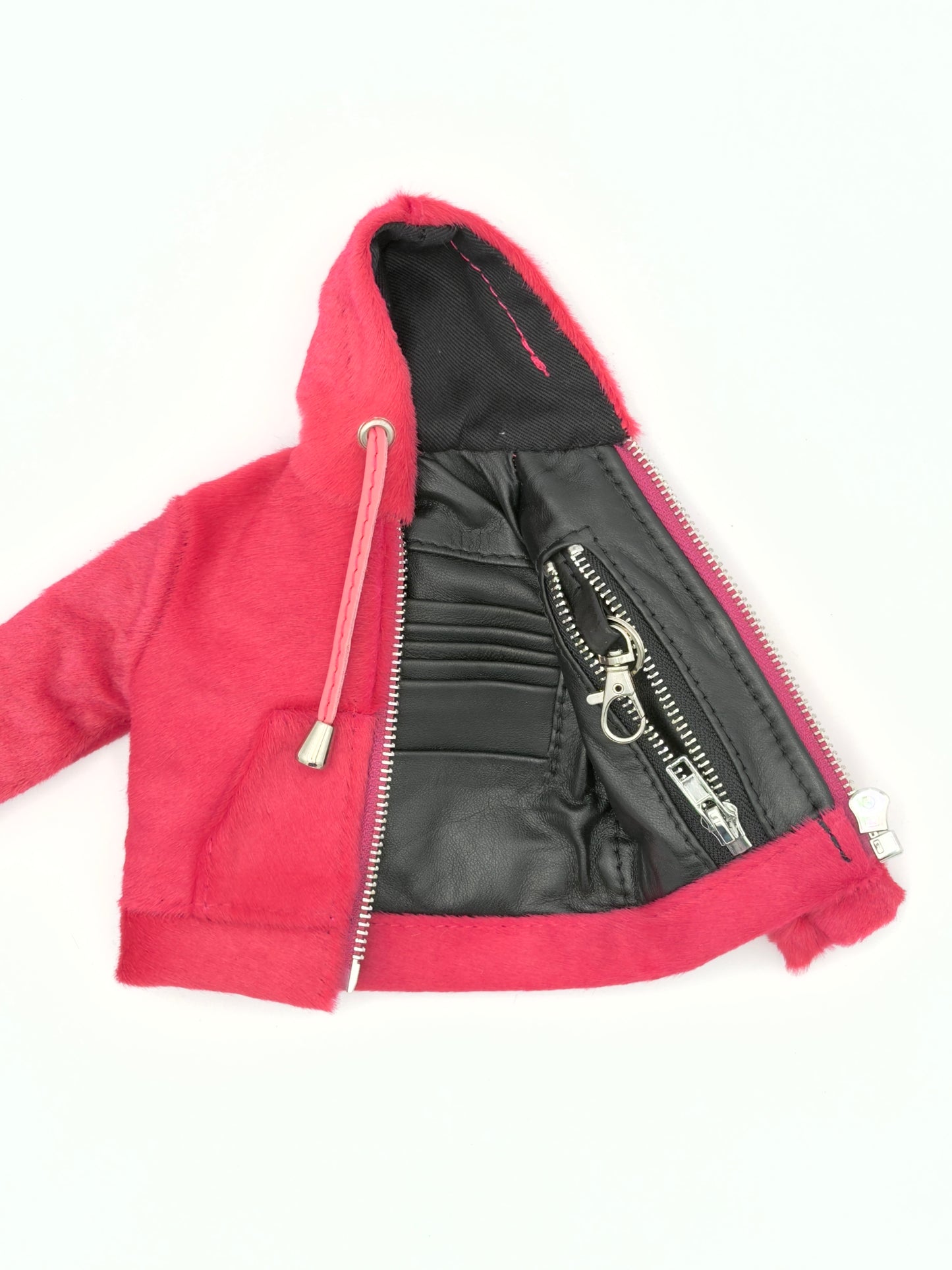 FUCHSIA PONY MINI JACKET WALLET