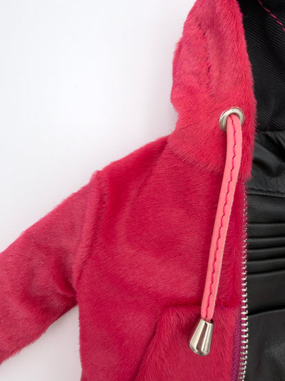 FUCHSIA PONY MINI JACKET WALLET