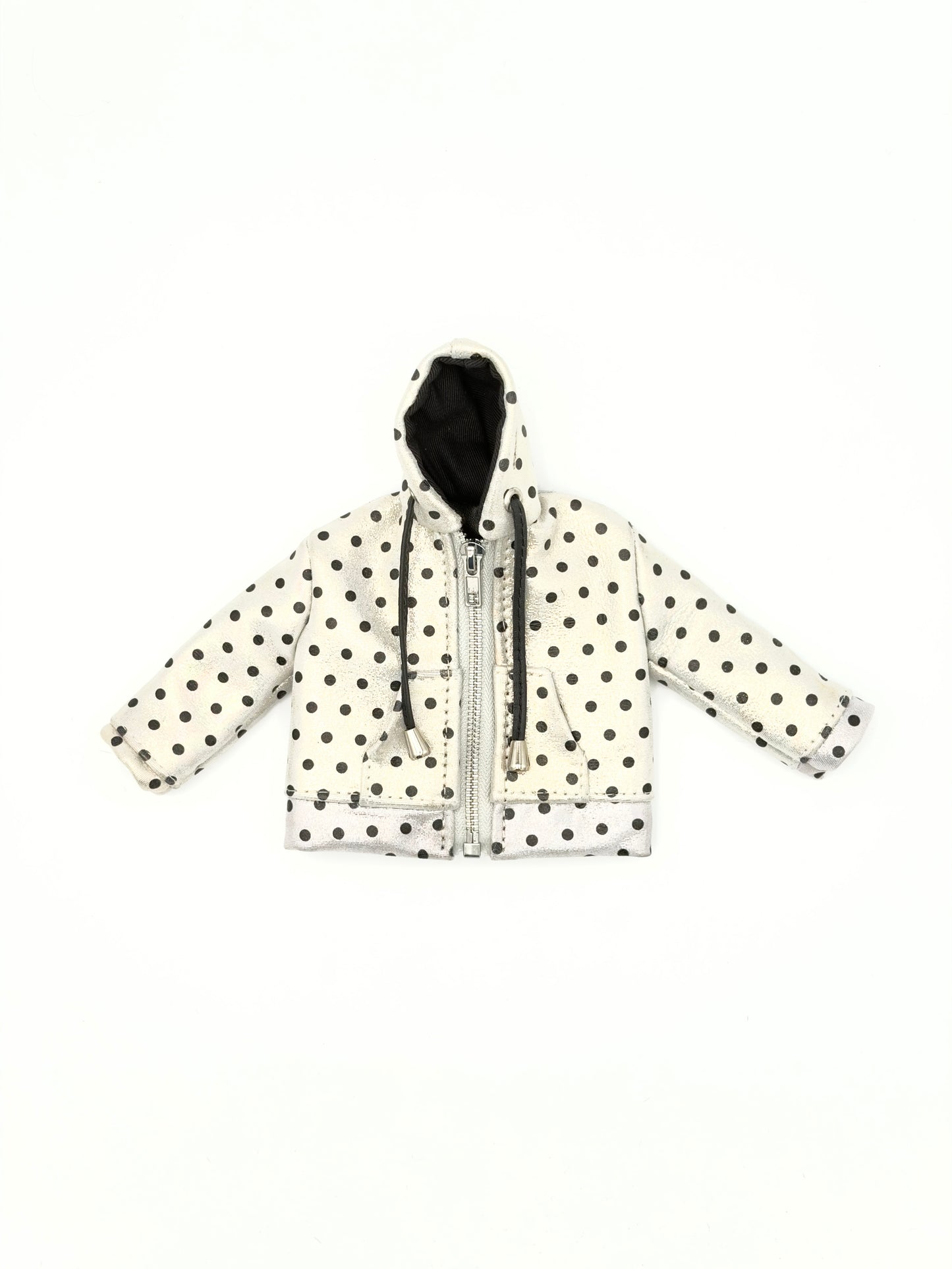 WHITE POLKA NAPPA MINI JACKET WALLET