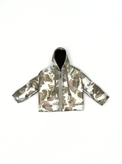 SILVER CAMO MINI JACKET WALLET