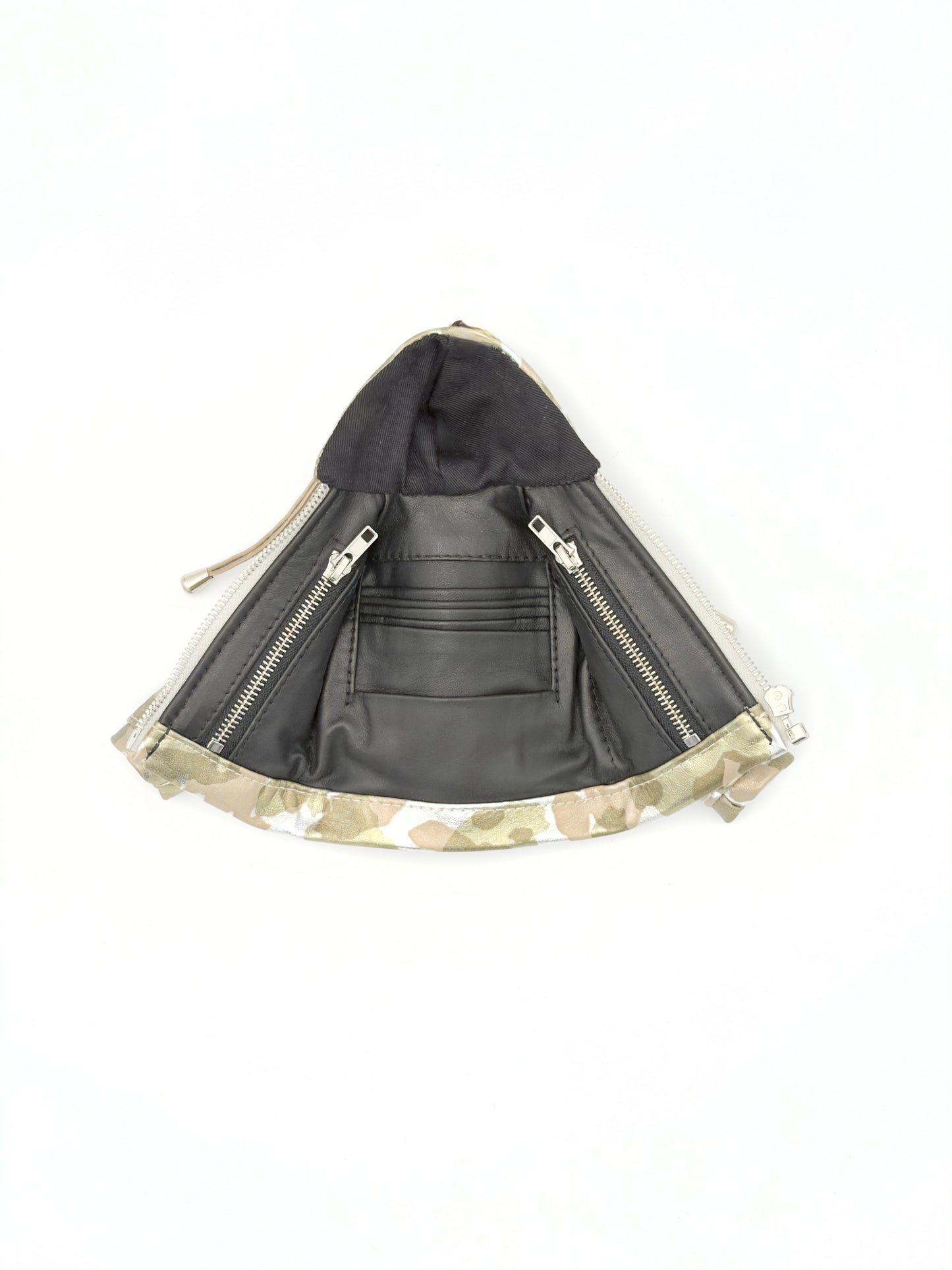 SILVER CAMO MINI JACKET WALLET