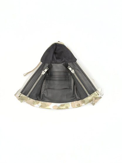 SILVER CAMO MINI JACKET WALLET