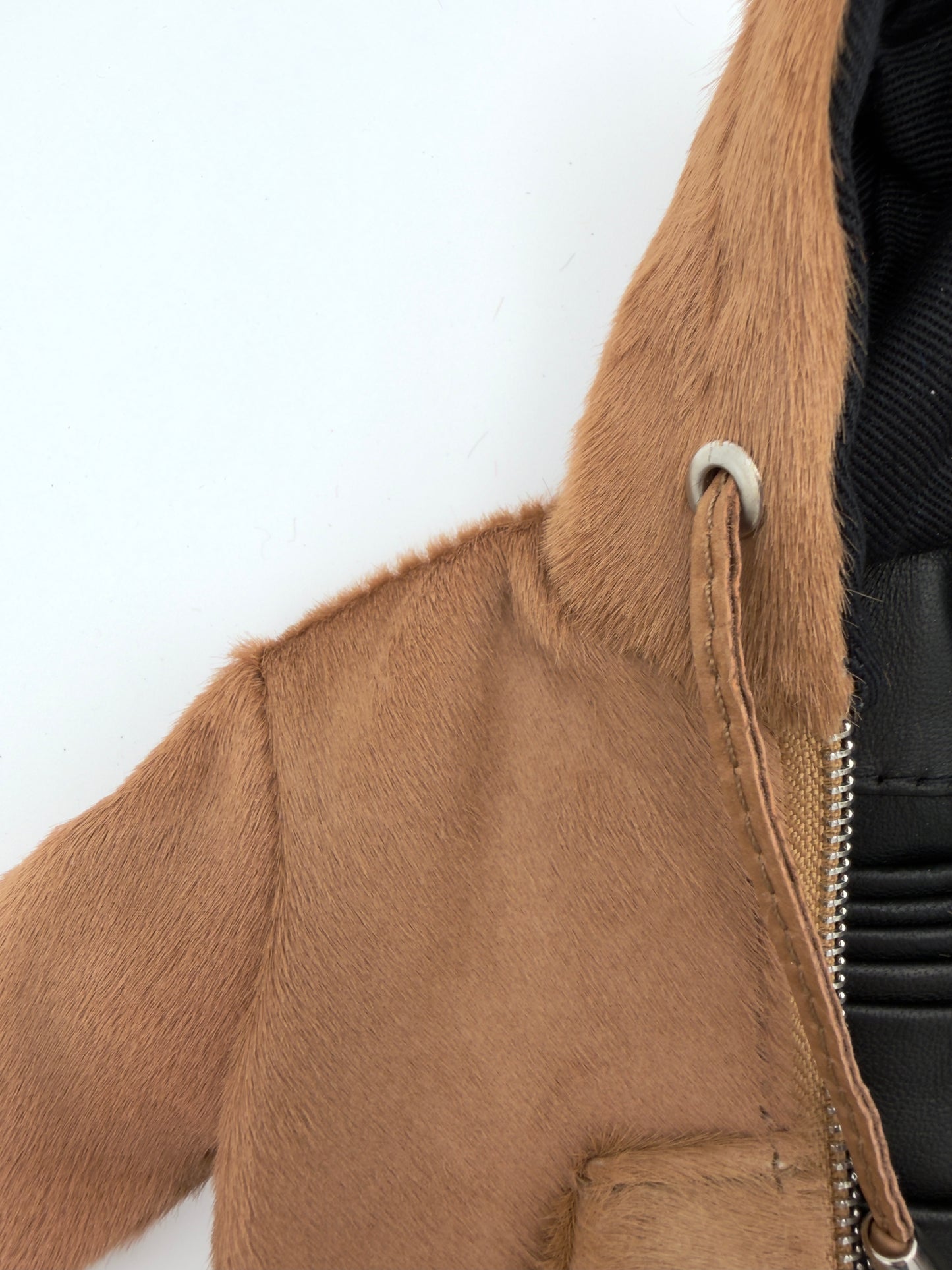 CAMEL PONY MINI JACKET WALLET