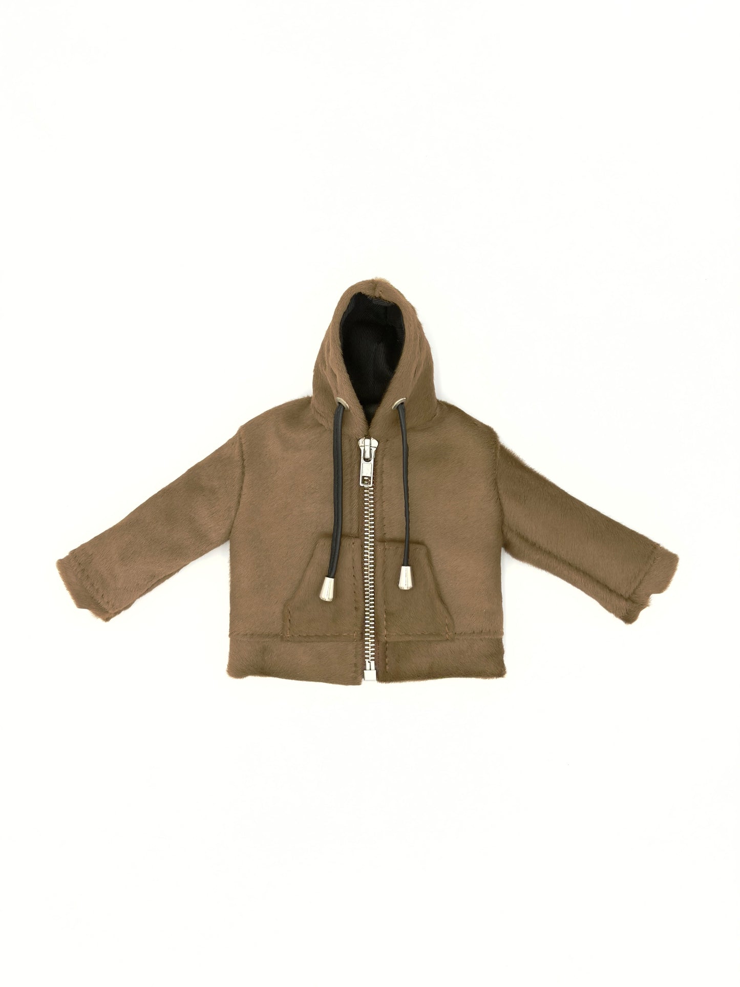 TAUPE PONY MINI JACKET WALLET