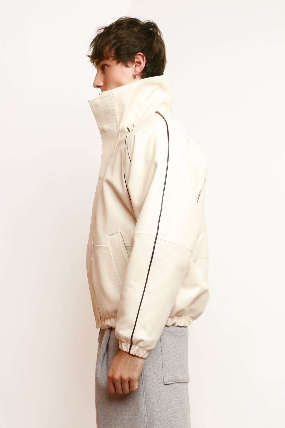 WHITE NAPPA SPORT JACKET