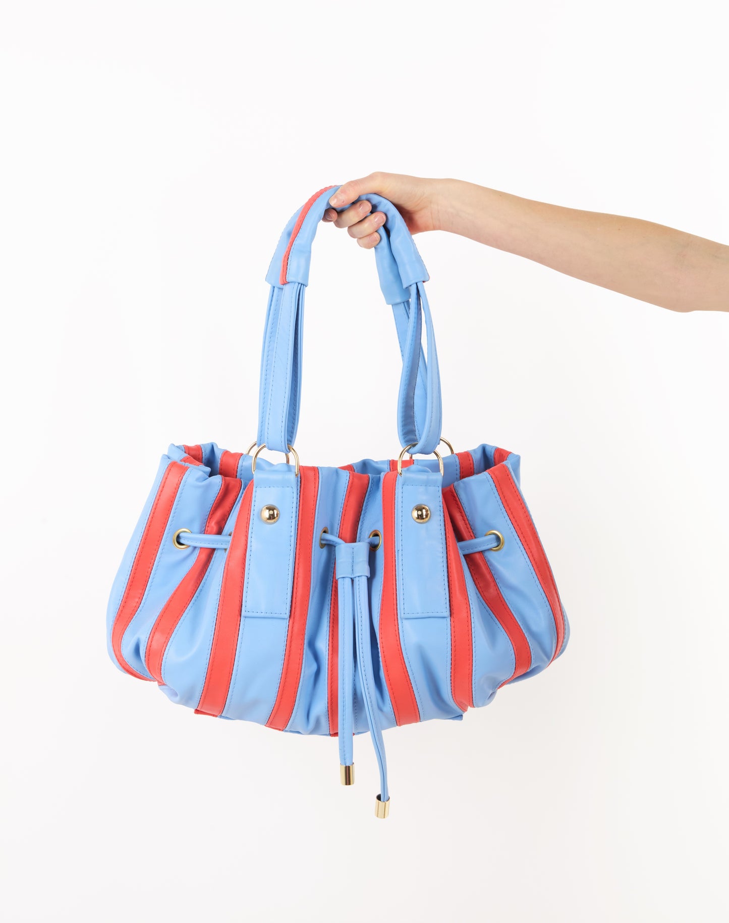STRIPED SOFT CALF BAG