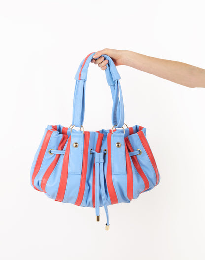 STRIPED SOFT CALF BAG