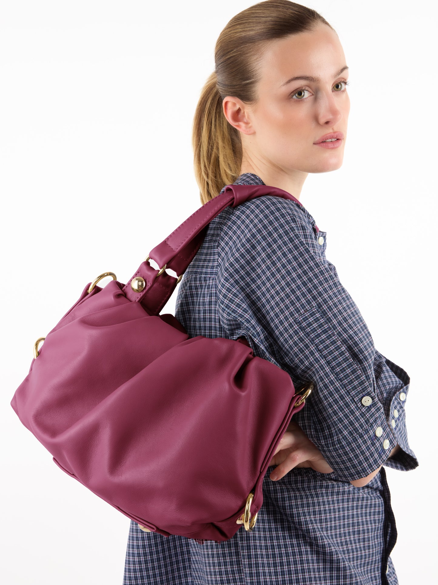 PLEATED SOFT NAPPA BAG