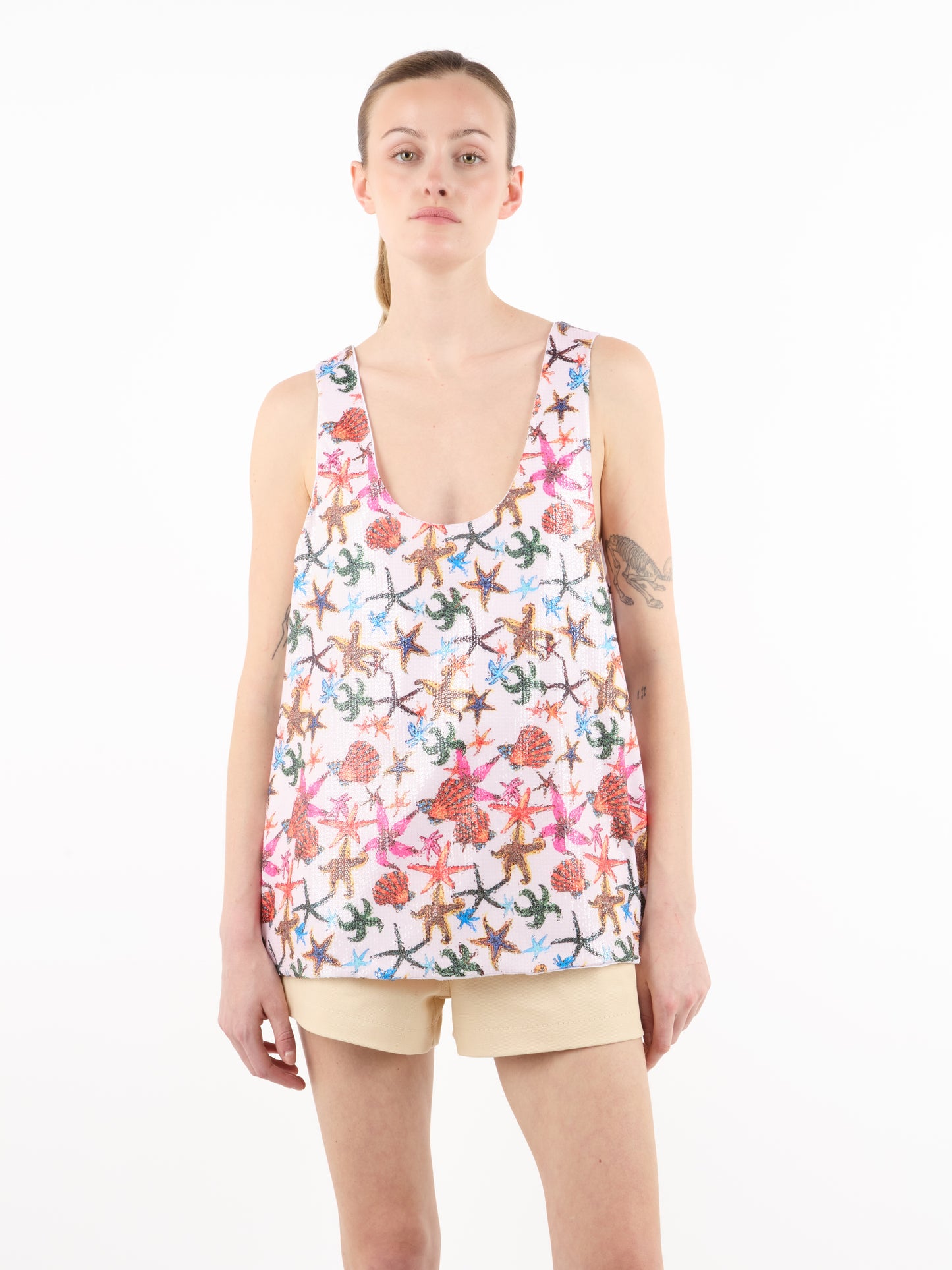 STARFISH SEQUINS TANK TOP