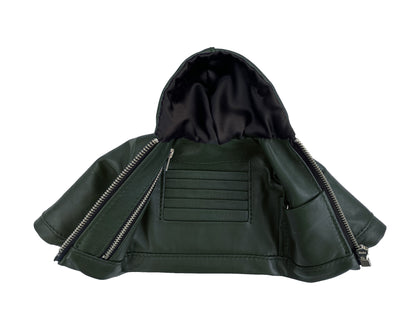 "PETIT BLOUSON" DARK GREEN NAPPA WALLET