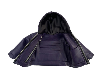 "PETIT BLOUSON" PURPLE NAPPA WALLET