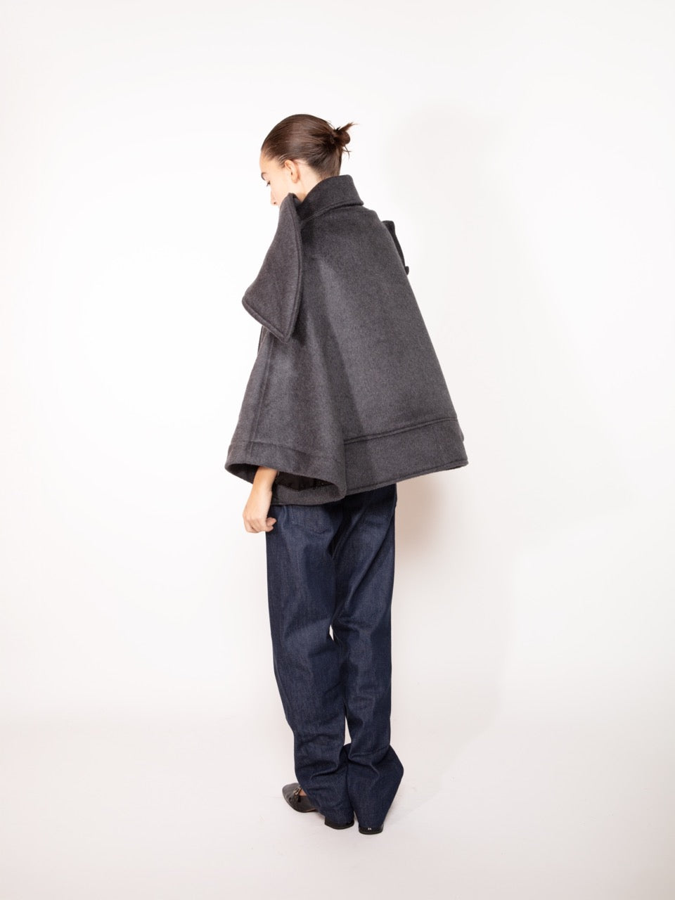 MOHAIR CAPE COAT