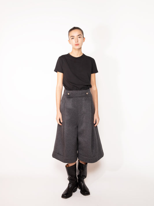 LONG MOHAIR SHORTS